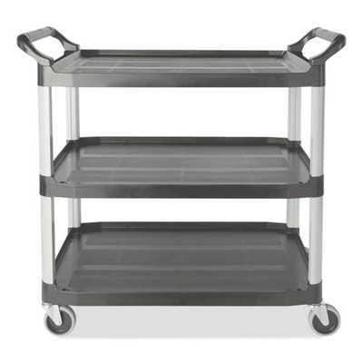 Xtra Utility Cart, 300-lb Capacity, Three-shelf, 20w X 40.63d X 37.8h, Gray