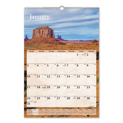 Scenic Monthly Wall Calendar, Scenic Landscape Photography, 15.5 X 22.75, White/multicolor Sheets, 12-month (jan-dec): 2022 Scenic Monthly Wall Calendar, Scenic Landscape Photography, 15.5 X 22.75, White/multicolor Sheets, 12-month (jan-dec): 2022