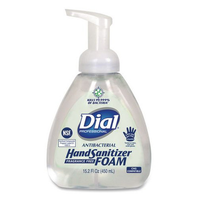 Antibacterial Foam Hand Sanitizer, 15.2 Oz Pump Bottle, Fragrance-free