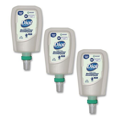 Antibacterial Foaming Hand Sanitizer Refill For Fit Touch Free Dispenser, 1 L Bottle, Fragrance-free, 3/carton