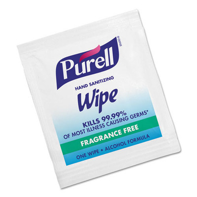 Sanitizing Hand Wipes, Individually Wrapped, 5 X 7, 100/box