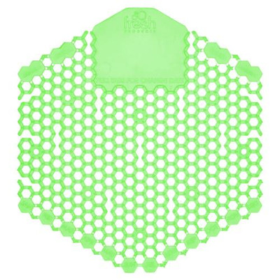 Wave 3d Urinal Deodorizer Screen, Cucumber Melon Scent, Green, 10/box
