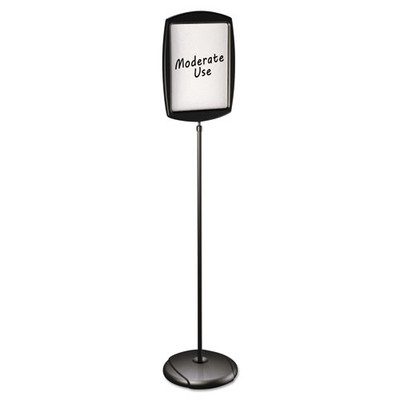Floor Stand Sign Holder, Rectangle, 15x11 Sign, 66"h, Black Frame Floor Stand Sign Holder, Rectangle, 15x11 Sign, 66"h, Black Frame