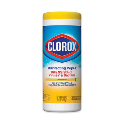 Disinfecting Wipes, 7 X 8, Crisp Lemon, 35/canister