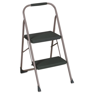 Big Step Folding Stool, 2-step, 200 Lb Capacity, 22" Spread, Black/gray Big Step Folding Stool, 2-step, 200 Lb Capacity, 22" Spread, Black/gray
