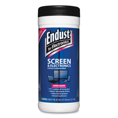 Antistatic Cleaning Wipes, Premoistened, 5 X 7, Clean Scent, 70/canister