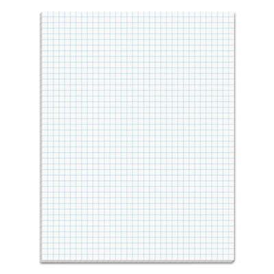 Quadrille Pads, Quadrille Rule (4 Sq/in), 50 White 8.5 X 11 Sheets