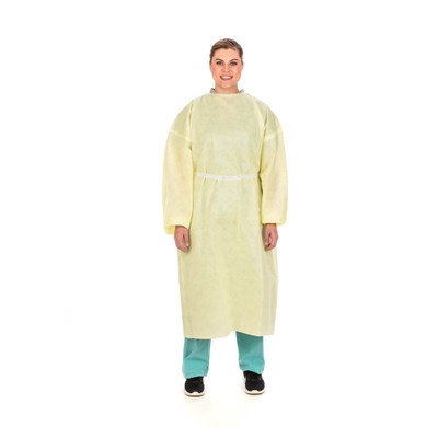 AAMI Level 3 Isolation Gown, Yellow
