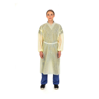AAMI Level 2 Isolation Gown, Yellow AAMI Level 2 Isolation Gown, Yellow