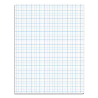 Quadrille Pads, Quadrille Rule (5 Sq/in), 50 White 8.5 X 11 Sheets