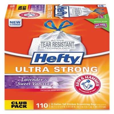Ultra Strong Scented Tall White Kitchen Bags, 13 Gal, 0.9 Mil, 23.75" X 24.88", White, 330/carton - VISPCTE88366CT Ultra Strong Scented Tall White Kitchen Bags, 13 Gal, 0.9 Mil, 23.75" X 24.88", White, 330/carton - VISPCTE88366CT