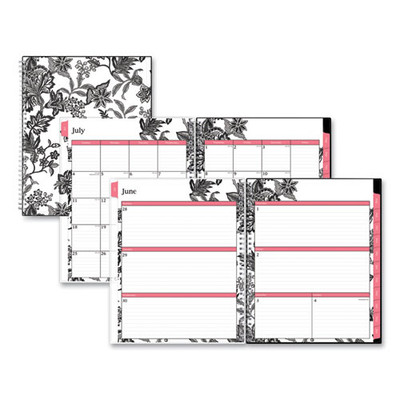 Analeis Create-your-own Cover Weekly/monthly Planner, Floral, 11 X 8.5, White/black/coral, 12-month (july-june): 2022-2023 Analeis Create-your-own Cover Weekly/monthly Planner, Floral, 11 X 8.5, White/black/coral, 12-month (july-june): 2022-2023