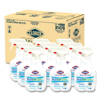 Fuzion Cleaner Disinfectant, Unscented, 32 Oz Spray Bottle, 9/carton Fuzion Cleaner Disinfectant, Unscented, 32 Oz Spray Bottle, 9/carton