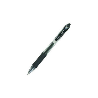 Sarasa Dry Gel X20 Gel Pen, Retractable, Medium 0.7 Mm, Black Ink, Smoke Barrel, 12/pack