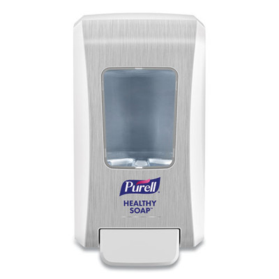 Fmx-20 Soap Push-style Dispenser, 2,000 Ml, 6.5 X 4.65 X 11.86, White/chrome, 6/carton