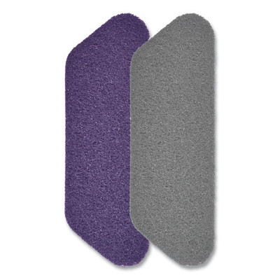Twister Floor Pad, Crystal Shield, 17" Diameter, Gray, 2/carton
