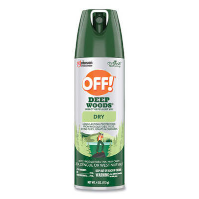 Deep Woods Dry Insect Repellent, 4 Oz, Aerosol, Neutral, 12/carton