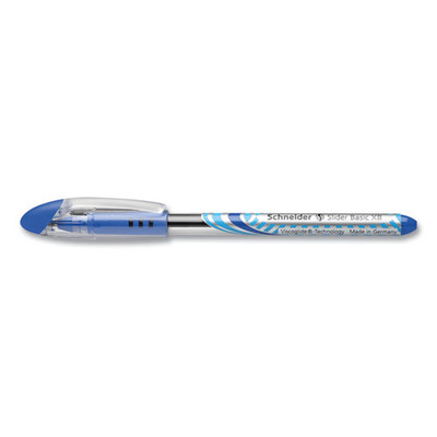 Slider Ballpoint Pen, Stick, Extra-bold 1.4 Mm, Blue Ink, Blue/silver Barrel, 10/box Slider Ballpoint Pen, Stick, Extra-bold 1.4 Mm, Blue Ink, Blue/silver Barrel, 10/box