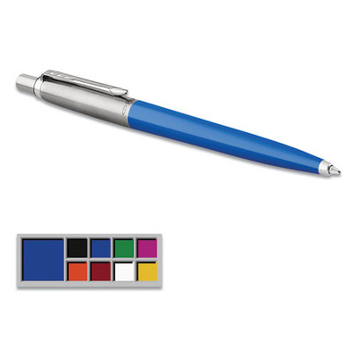Jotter Ballpoint Pen, Retractable, Medium 0.7 Mm, Blue Ink, Blue Barrel Jotter Ballpoint Pen, Retractable, Medium 0.7 Mm, Blue Ink, Blue Barrel