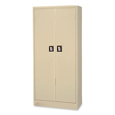 Space Saver Storage Cabinet, Four Shelves, 30w X 15d X 66h, Putty