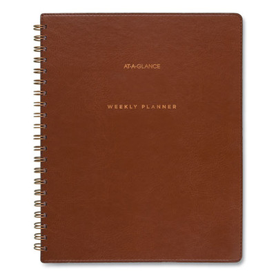 Signature Collection Academic Weekly/monthly Planners, 11.5 X 8, Distressed Brown Cover, 13-month (july-july): 2022-2023 Signature Collection Academic Weekly/monthly Planners, 11.5 X 8, Distressed Brown Cover, 13-month (july-july): 2022-2023