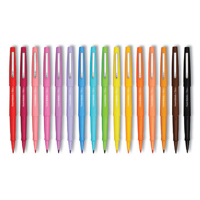 Flair Scented Felt Tip Porous Point Pen, Stick, Medium 0.7 Mm, Assorted Ink And Barrel Colors, 16/pack