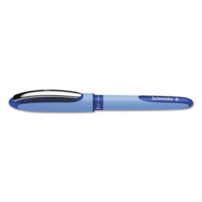 One Hybrid Gel Pen, Stick, Extra-fine 0.3 Mm, Blue Ink, Blue Barrel, 10/box