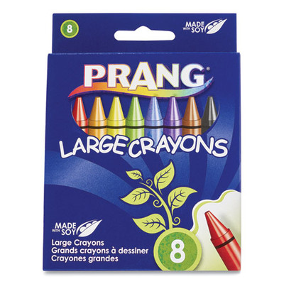 Large Crayons Made With Soy, 8 Colors/pack Large Crayons Made With Soy, 8 Colors/pack