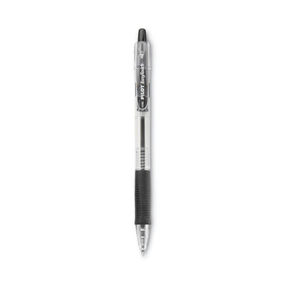 Easytouch Ballpoint Pen, Retractable, Medium 1 Mm, Black Ink, Clear Barrel, Dozen