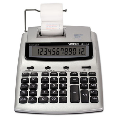 1212-3a Antimicrobial Printing Calculator, Black/red Print, 2.7 Lines/sec 1212-3a Antimicrobial Printing Calculator, Black/red Print, 2.7 Lines/sec