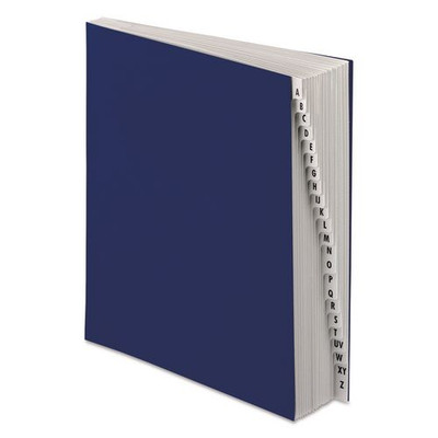 Expanding Desk File, 20 Dividers, Alpha, Letter-size, Dark Blue Cover