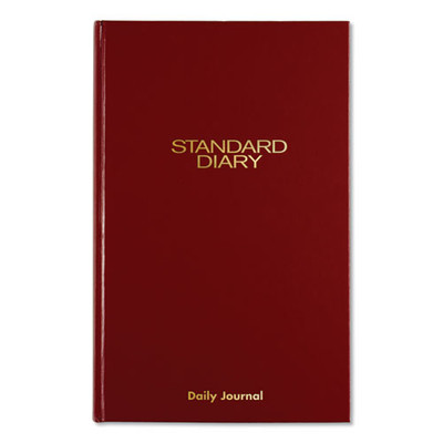 Standard Diary Daily Journal, 2022 Edition, Wide/legal Rule, Red Cover, 12 X 7.75, 210 Sheets