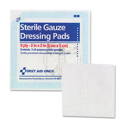 Smartcompliance Gauze Pads, Sterile, 8-ply, 2 X 2, 5 Dual-pads/pack Smartcompliance Gauze Pads, Sterile, 8-ply, 2 X 2, 5 Dual-pads/pack