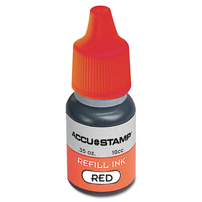 Accu-stamp Gel Ink Refill, Red, 0.35 Oz Bottle Accu-stamp Gel Ink Refill, Red, 0.35 Oz Bottle
