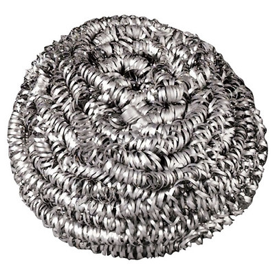 Stainless Steel Scrubber, Medium Size, Steel Gray, 72/carton Stainless Steel Scrubber, Medium Size, Steel Gray, 72/carton