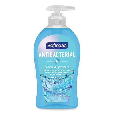Antibacterial Hand Soap, Clean & Protect, Cool Splash, 11.25 Oz Pump Bottle