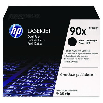 Hp 90x, (ce390x-d) 2-pack High-yield Black Original Laserjet Toner Cartridges