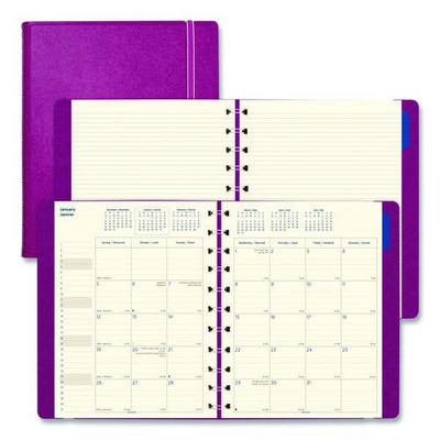 Soft Touch 17-month Planner, 10.88 X 8.5, Fuchsia Cover, 17-month (aug To Dec): 2021 To 2022