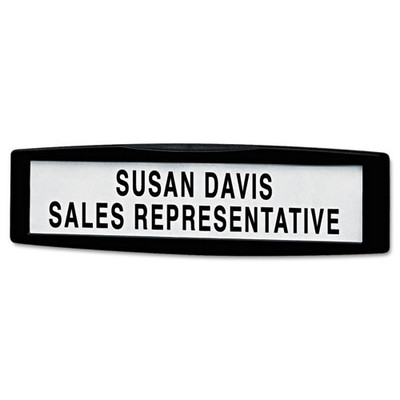 Plastic Partition Additions Nameplate, 9 X 0.75 X 2.5, Fabric Panel Mount, Dark Graphite Plastic Partition Additions Nameplate, 9 X 0.75 X 2.5, Fabric Panel Mount, Dark Graphite
