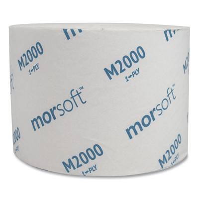 Small Core Bath Tissue, Septic Safe, 1-ply, White, 3.9" X 4", 2000 Sheets/roll, 24 Rolls/carton Small Core Bath Tissue, Septic Safe, 1-ply, White, 3.9" X 4", 2000 Sheets/roll, 24 Rolls/carton