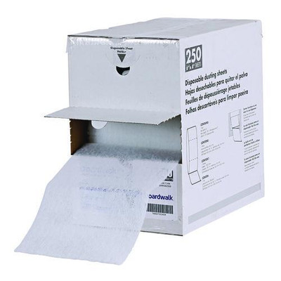 Trapeze Disposable Dusting Sheets, 8" X 125 Ft, White, 250 Sheets/roll,