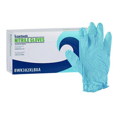 Disposable Examination Nitrile Gloves, X-large, Blue, 5 Mil, 100/box - VISBWK382XLBXA