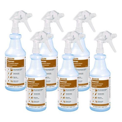 Banner Bio-enzymatic Cleaner, Fresh Scent, 32 Oz Bottle, 6/carton