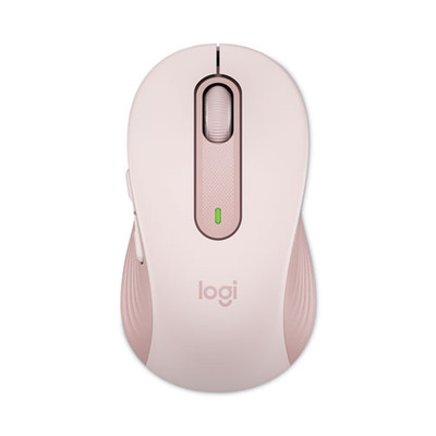 Signature M650 Wireless Mouse, 2.4 Ghz Frequency, 33 Ft Wireless Range, Medium, Right Hand Use, Rose