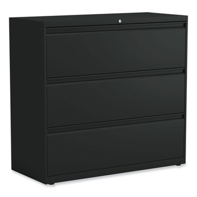 Lateral File, 3 Legal/letter/a4/a5-size File Drawers, Black, 42" X 18" X 39.5"