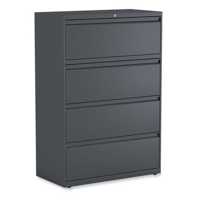 Lateral File, 4 Legal/letter/a4/a5-size File Drawers, Charcoal, 36" X 18" X 52.5"