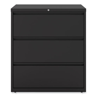 Lateral File, 3 Legal/letter/a4/a5-size File Drawers, Black, 36" X 18" X 39.5"