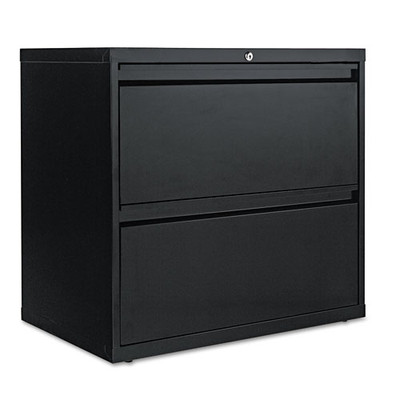 Lateral File, 2 Legal/letter-size File Drawers, Black, 30" X 18" X 28" Lateral File, 2 Legal/letter-size File Drawers, Black, 30" X 18" X 28"