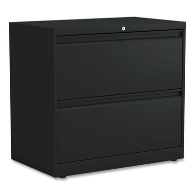 Lateral File, 2 Legal/letter-size File Drawers, Black, 30" X 18" X 28"