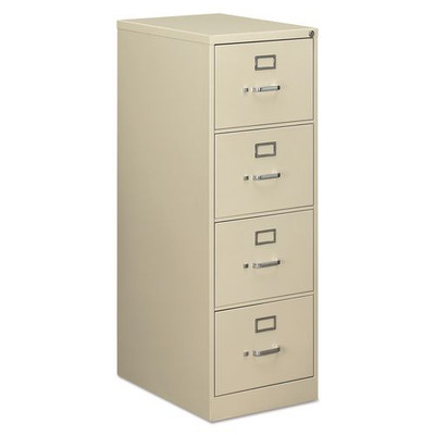 Economy Vertical File, 4 Legal-size File Drawers, Putty, 18.25" X 25" X 52"